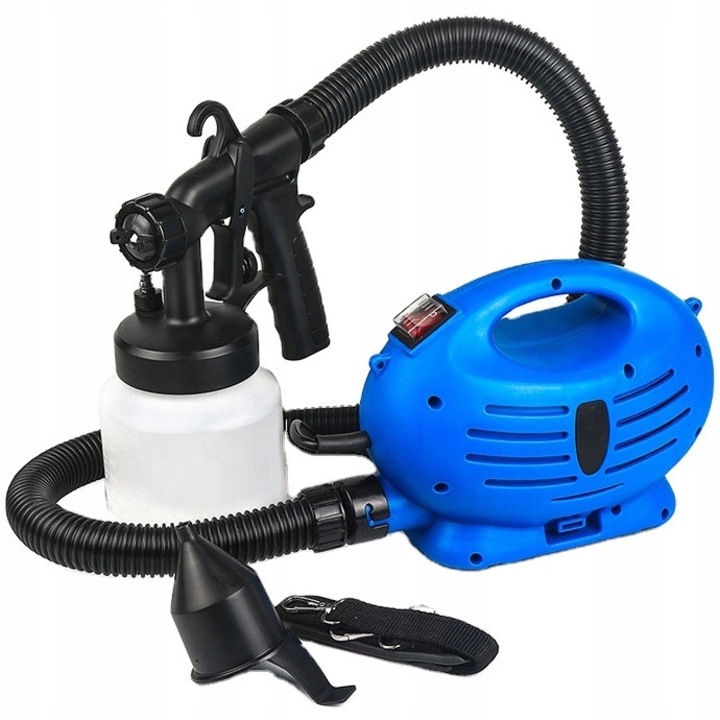 Paint Zoom elektromos festékszóró pisztoly, 650W, 800ml, 2.2kg, szórással, falakhoz