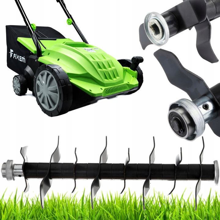 Fixem 320mm gyepszellőztető és vertikálvágó késes szerszám