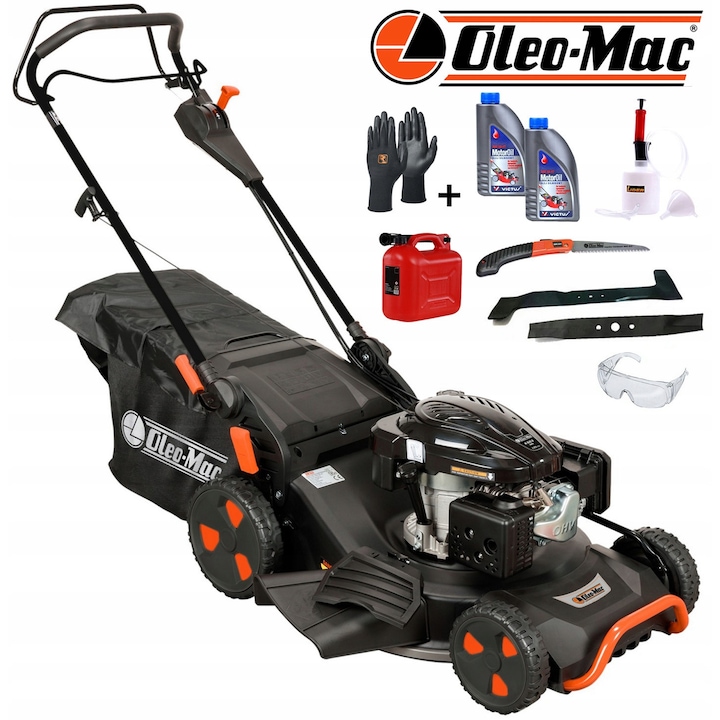 Oleo-Mac fűnyíró, G48PK Comfort modell, 46cm, 139cm³ motor, 60L kosár