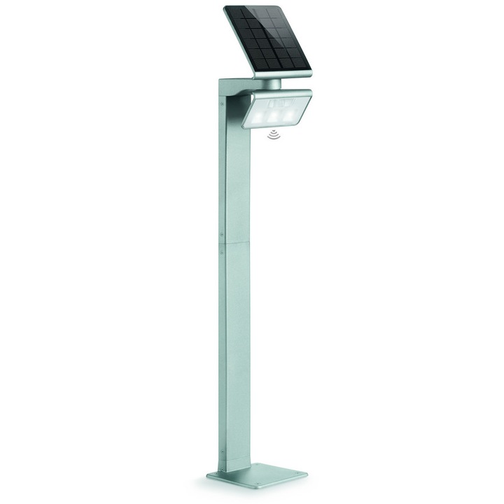 Lampa solara LED Steinel XSolar GL-S, 1,2W, senzor miscare, argintie, 1178x189x186,5mm