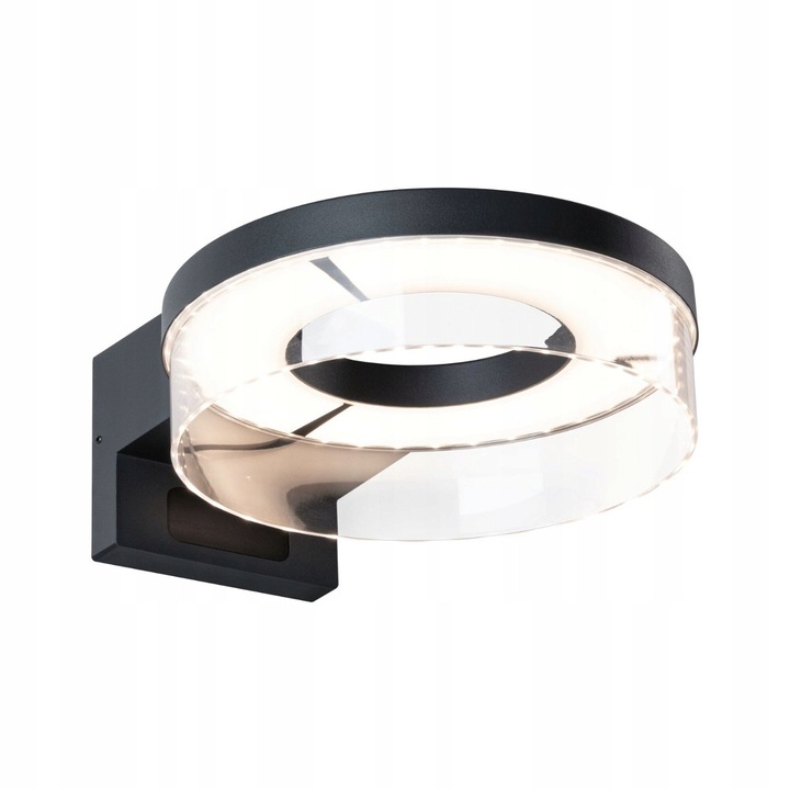 Lampa exterioara LED Paulmann Capera, senzor de miscare, antracit, 231x303mm, IP44