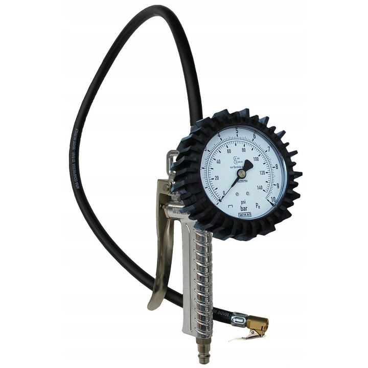 Pistol de pompare roti ADLER, 0-10 bar, manometru, 31cm, cu homologare