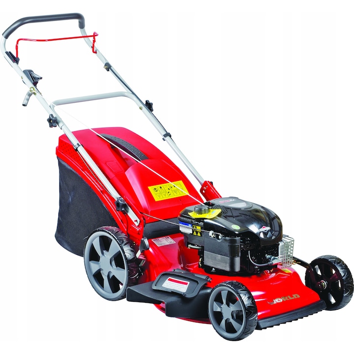World GRL 530S fűnyíró, 5 funkció, Briggs 6KM motor, 53cm, mulcsozás, nagy kerekek