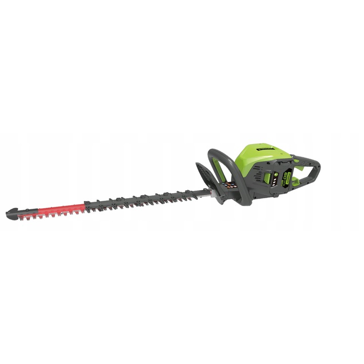 Ножица за жив плет Greenworks GD60HT, 60V, 61см, без батерия и зарядно устройство, с двойно острие, тегло 3,8кг