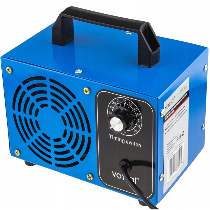 Generator de ozon Vorfal 60.000 mg/h, 140W, pentru sterilizare si deodorizare, mobil, compact