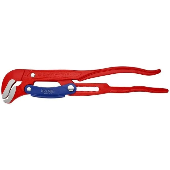 Knipex Typ S 83 60 015 állítható csőfogó, edzett króm-vanádium acélból, önzáró csöveken, piros/kék, 420 mm