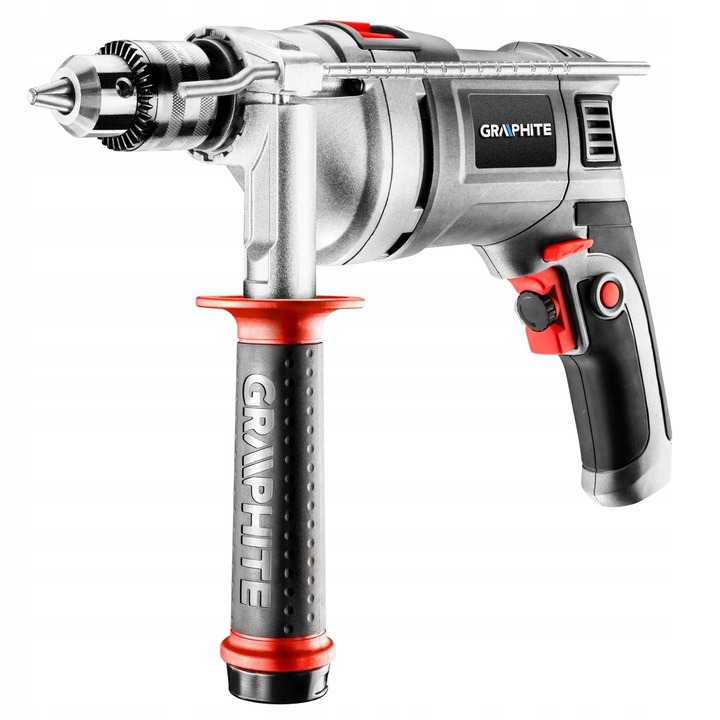 Graphite ütvefúró 850W 3000rpm 13mm tokkal 230V