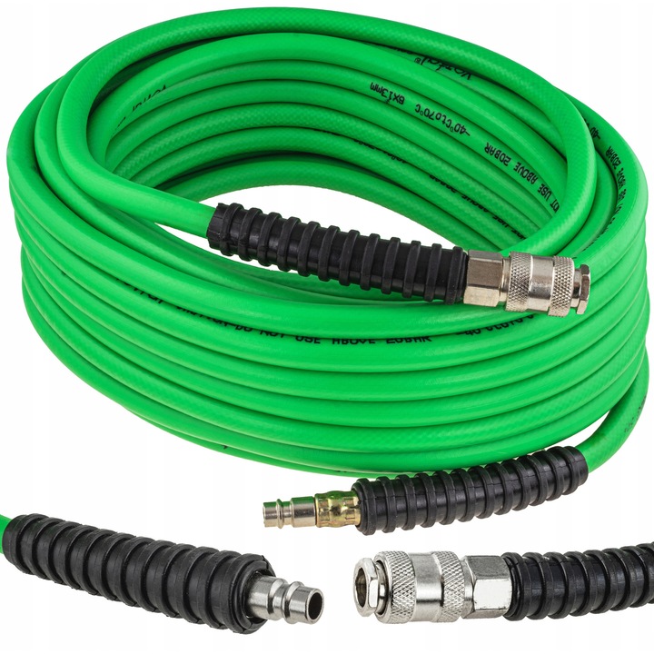 Furtun pneumatic Vorfal 6x13mm 15m elastic rezistent negru