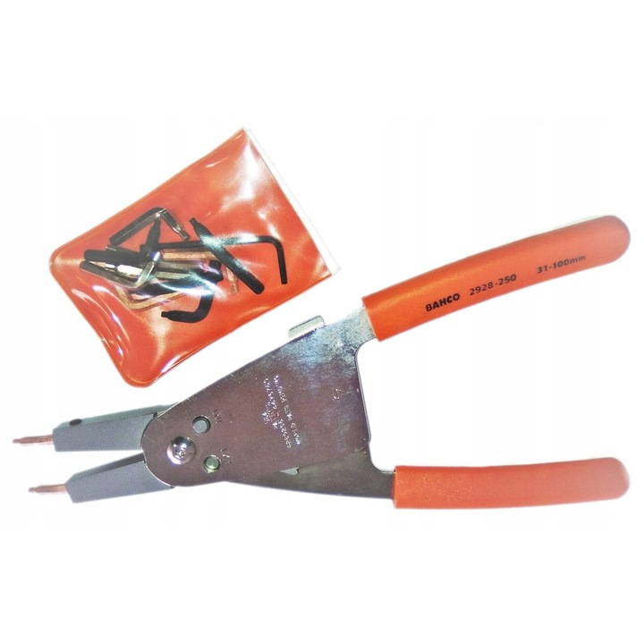 Bahco Seger gyűrű fogó 2928-250, 32-102 mm, cserélhető fejekkel