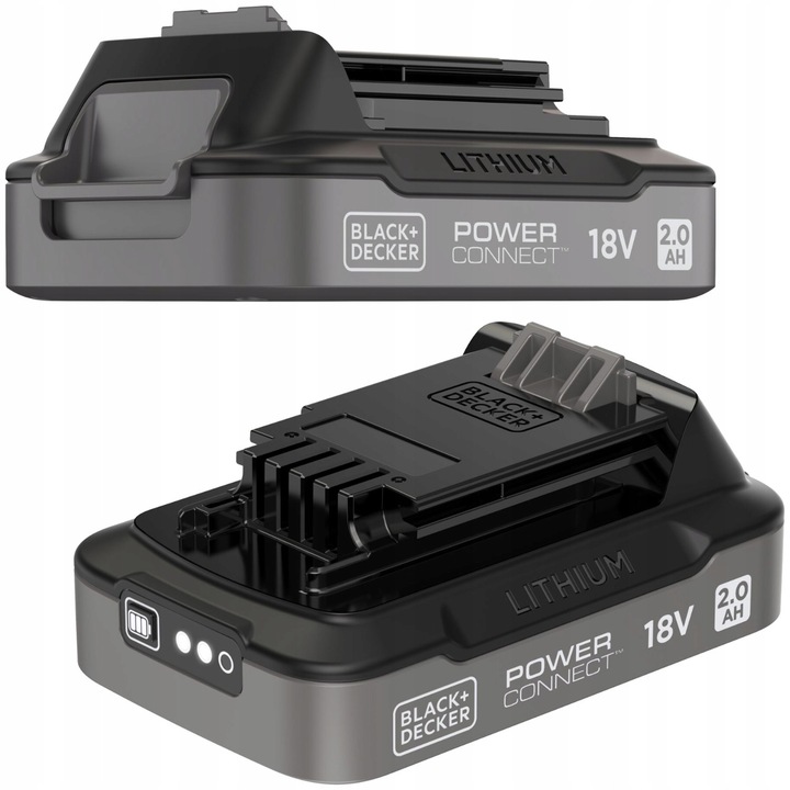 Black Decker BDL2018S 18V Li-Ion akkumulátor, 2,0Ah, töltésjelzővel