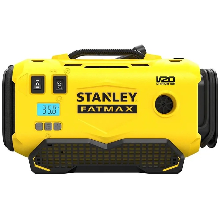 Compresor auto Stanley SFMCE520B 18V, 11 bar, 3 surse de alimentare, 2.65kg