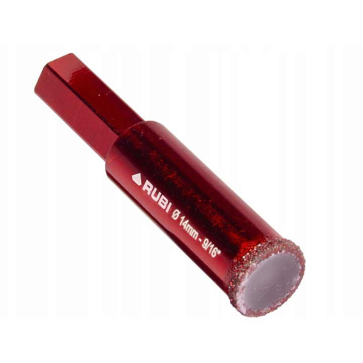Carota diamantata, Rubi DRYGRES 4DRILL 14mm, pentru gresie, marmura, granit