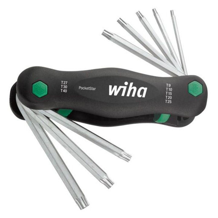 Комплект отвертки Torx PocketStar T7-T25, 7 части, 95мм
