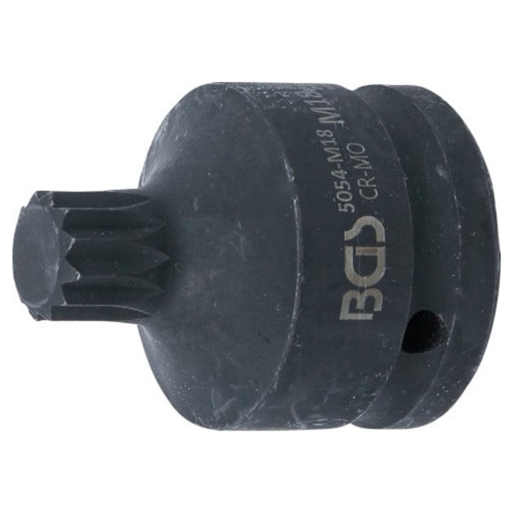 Ütvecsavarozó dugókulcs 3/4", M18, 55 mm, BGS Technic