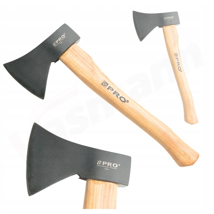 Topor de despicat Pro, 2100g, otel carbon cu acoperire Teflon, maner nylon 600mm