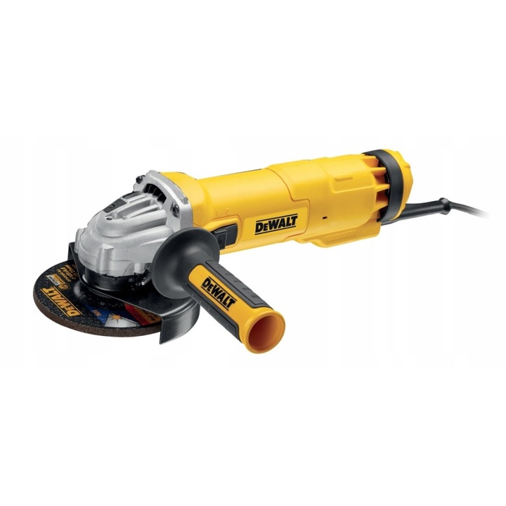 Polizor unghiular DeWalt DWE4237 125mm 1400W, motor puternic, sistem de eliminare a prafului