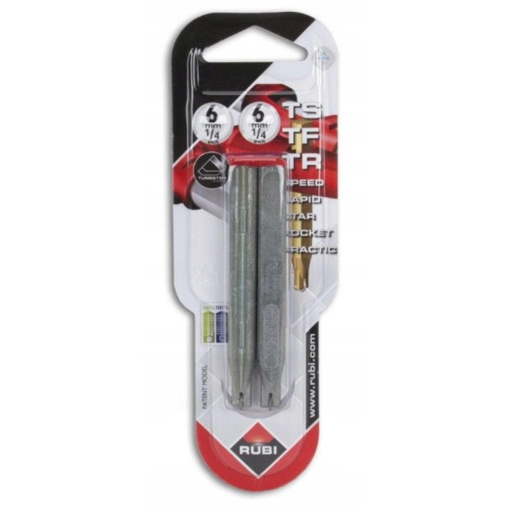 RUBI O6mm vágókések készlet 2 db, csempevágáshoz, ezüst