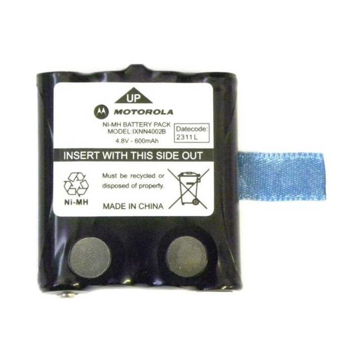 Motorola IXNN4002B csere akkumulátor, 800 mAh, Ni-MH, 4.8V, TLKR-T3-T8 rádióállomásokhoz, méretek 2.5x2.8x0.6cm