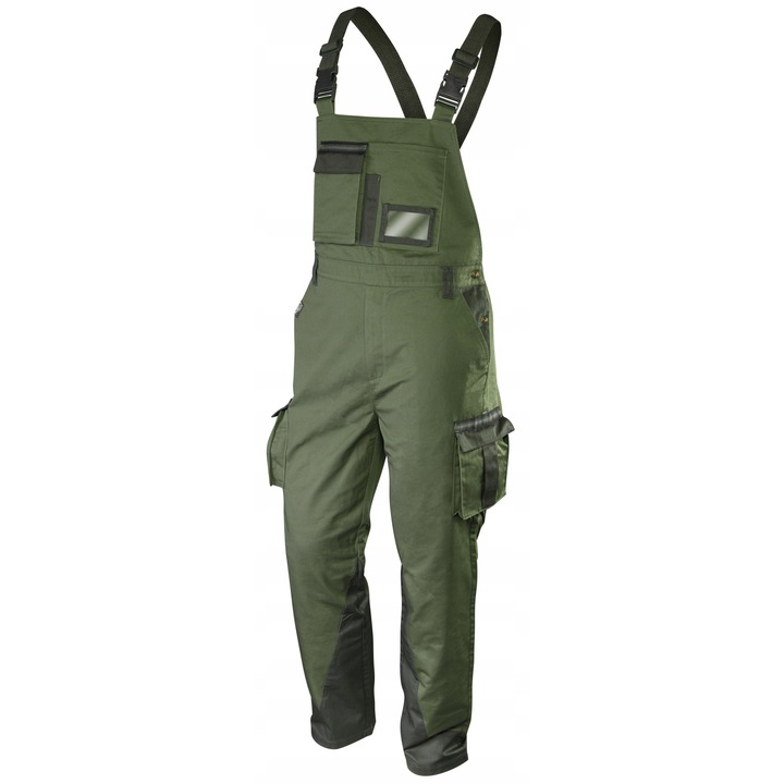 Salopeta de lucru NEO Tools CAMO olive, material rezistent, 2XL