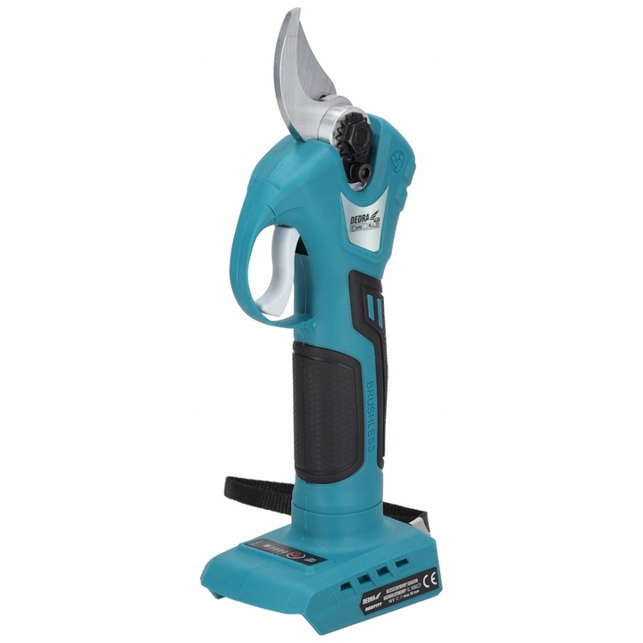 DEDRA DED7177 elektromos metszőolló, kefe nélküli motor, 25-30mm, 18V, súly 1,15kg
