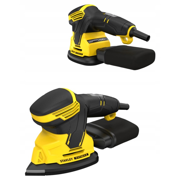 Stanley SFMEW210S rezgőcsiszoló 120W, 2mm, 1.2kg, táskával és tartozékokkal együtt