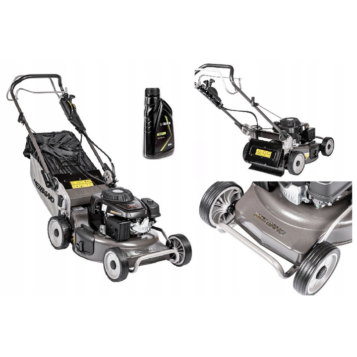 Weibang WB537SC V 3in1 fűnyíró, 53 cm, Loncin 196 cm3 motor, 70L, 49.5 kg súly