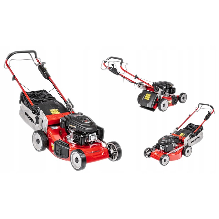 Weibang WB506SC 3W1 benzines fűnyíró, 50cm, 60L, multifunkciós, Loncin motor