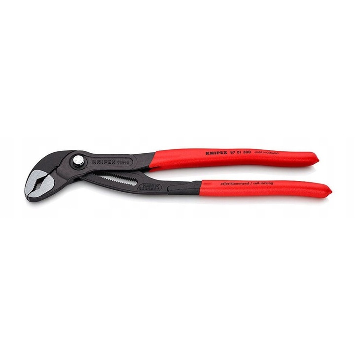 Knipex Cobra állítható fogó 300mm, 60mm anyákhoz, 2.3/4 hüvelyk csövekhez, műanyag markolat