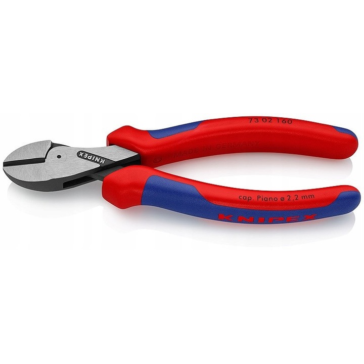 Oldalcsípőfogó, Knipex X-Cut 160mm, króm-vanádium acél, súly 175g