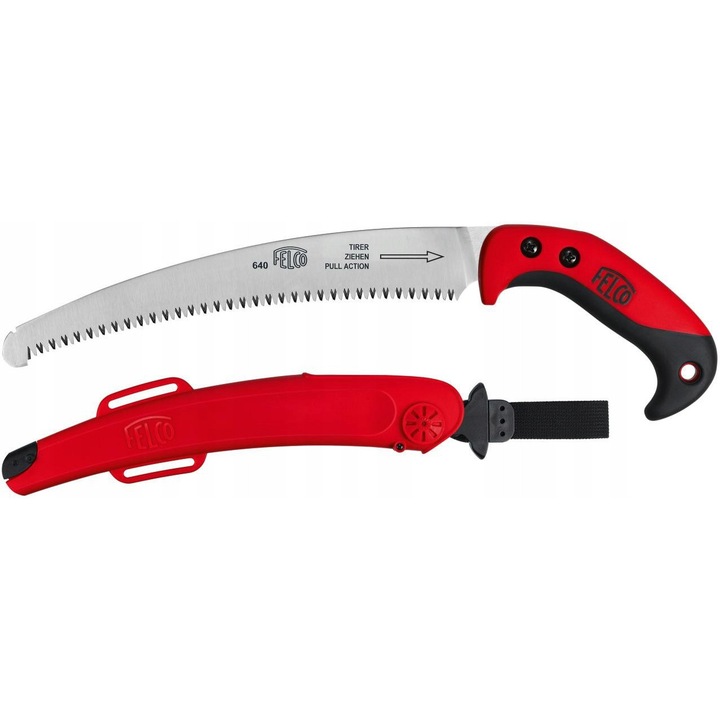 FELCO 640 fűrész, 270mm, krómozott acél, ergonomikus, tokkal