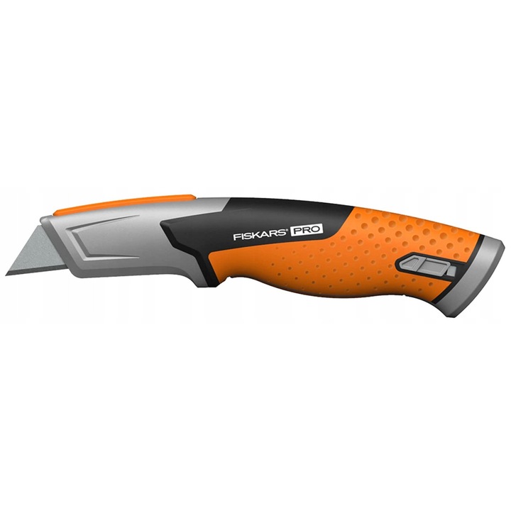 Cutit universal Fiskars CarbonMax, lama pliabila, negru, 25.9x3x10.9cm