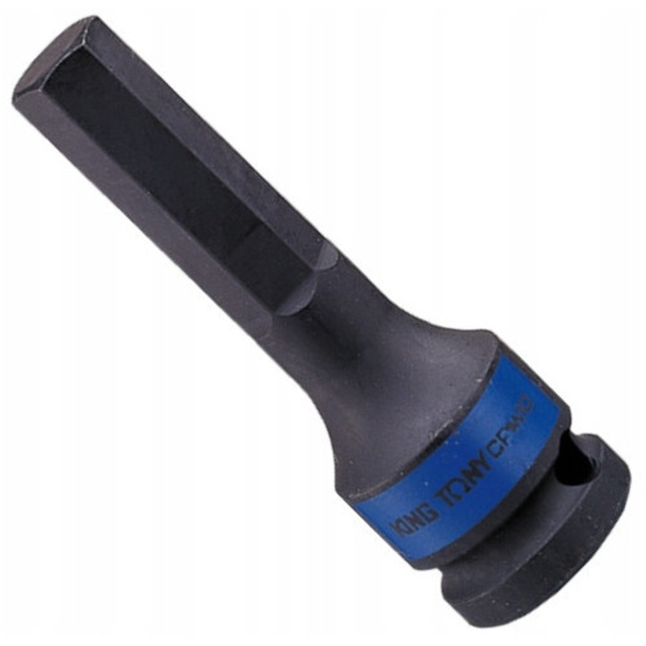 Nasada impact 1/2' HEX 6mm, 80mm, King Tony