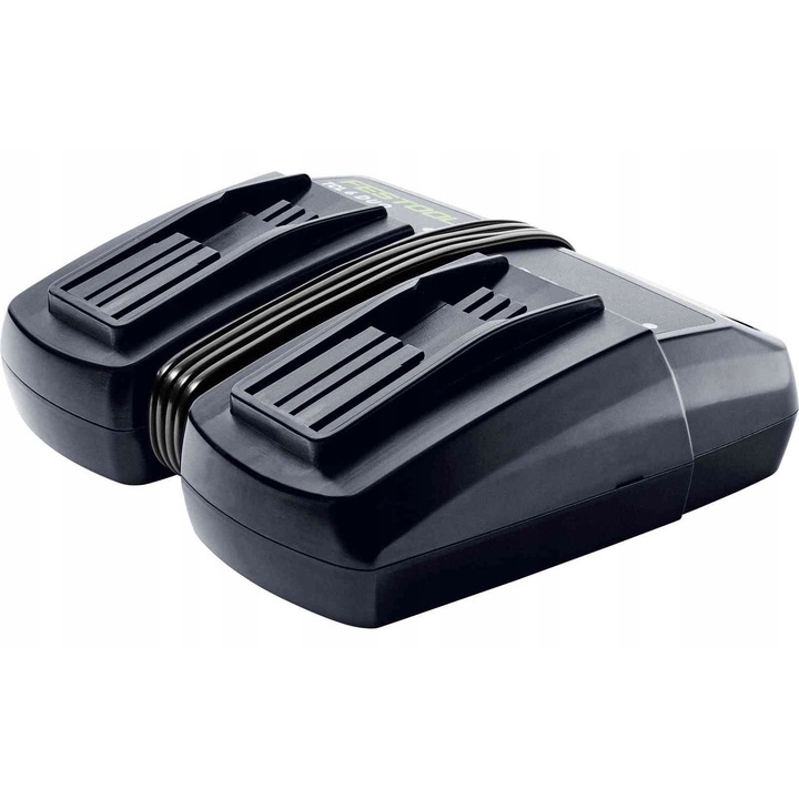 Incarcator rapid Festool TCL 6 DUO, 2 x 6,0 A, incarcare simultana pentru doi acumulatori, compatibil cu 10,8/14,4/18 V, negru, 1 buc
