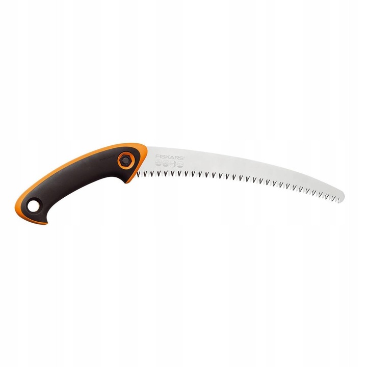 Fiskars SW240 professzionális fűrész, SK5 szénacél penge, 200g súly, ergonomikus kialakítás