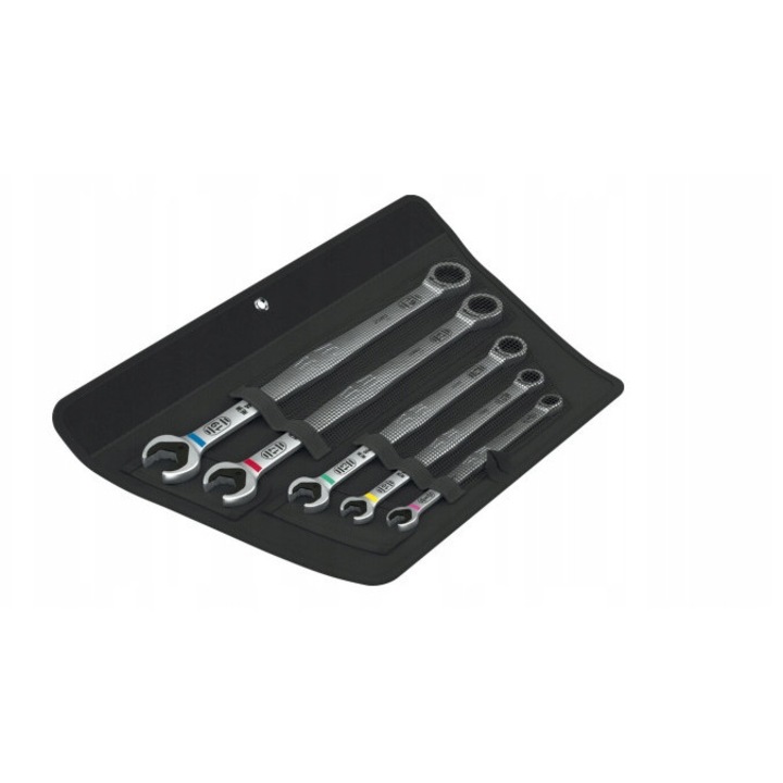 Set chei plasko-oczkowe cu gratar lung 8-19mm, 5 piese, Wera