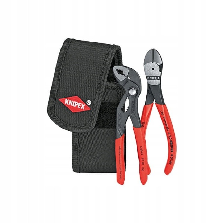 Set de clesti mini Knipex 00 20 72 V02, clesti tais, clesti Cobra, etui, 390g