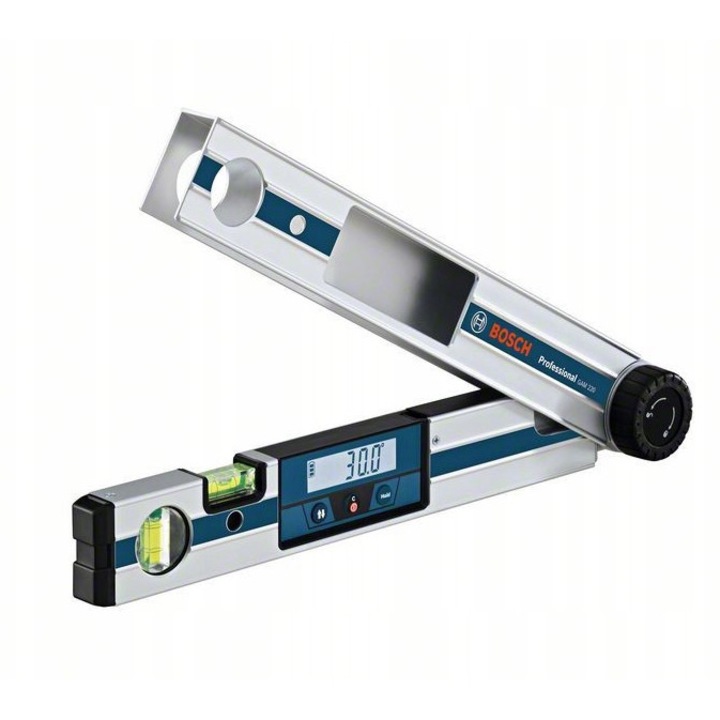 Masurator de unghiuri Bosch GAM 220, 0-220°, display rotativ, IP54, 446x52x60mm