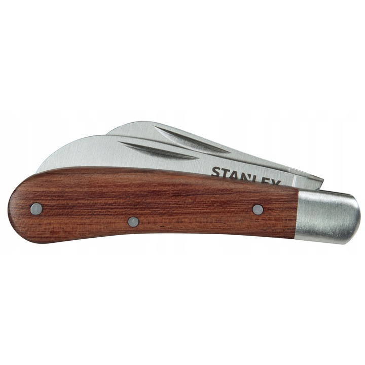 Нож за монтаж Stanley с двойно острие, въглеродна стомана, дърво, 101x34x19mm