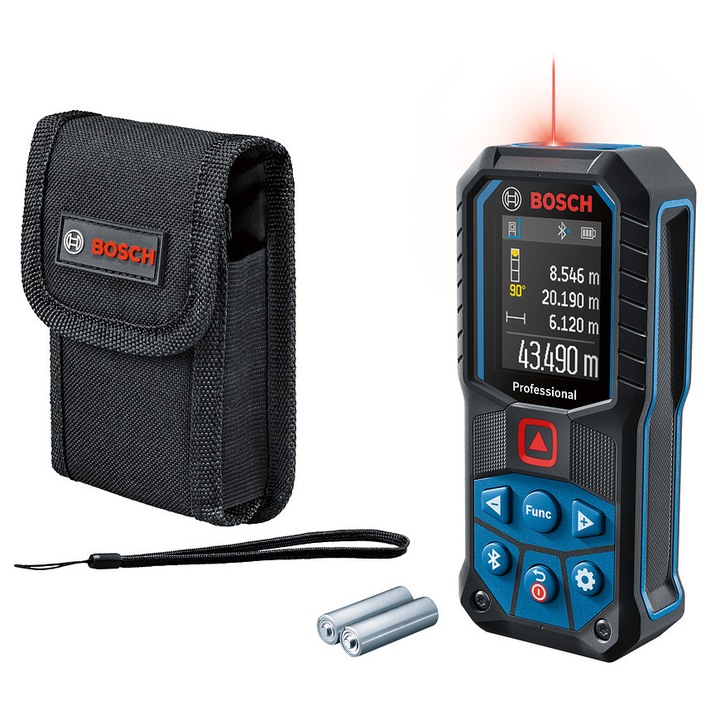 Dalimierz laserowy Bosch GLM 50-27 C, rosu, 119x53x29mm, 50m, Bluetooth
