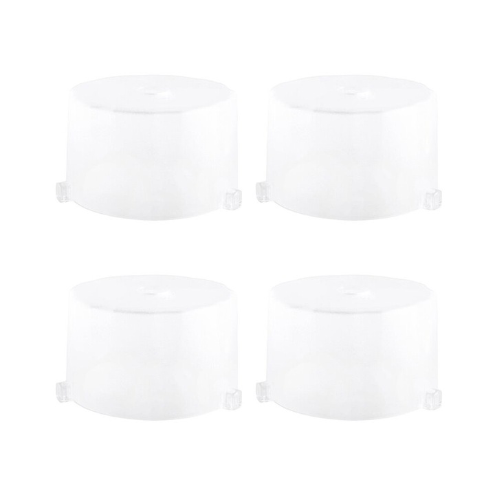 Set 4 protectii tub lampa studio, transparent, plastic