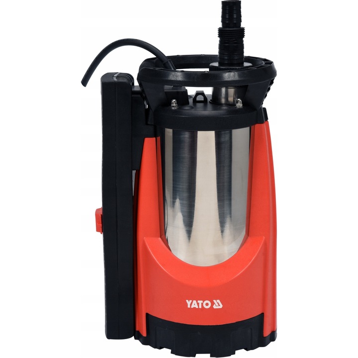 Pompa submersibila Yato YT-85341, 750W, 1100 L/h, inox, adancime maxima 7m, set cu furtun 10m