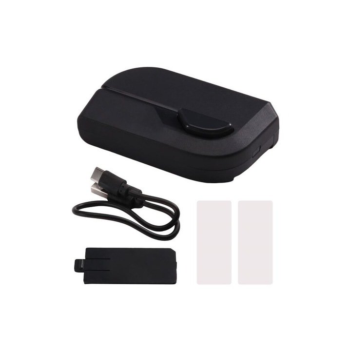 Accesorii aspirator, detector de praf, 2 moduri de iluminare, negru, set 1 lampa LED si cablu de incarcare