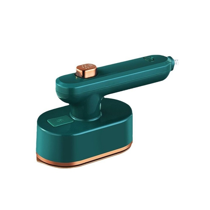 Fier de calcat cu abur portabil, compact, alb, dimensiuni mici