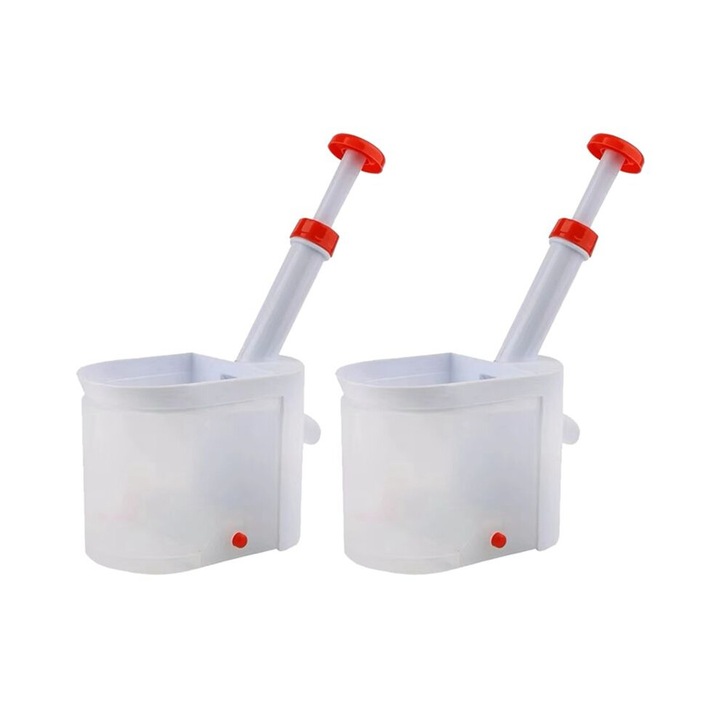 Set de 2 curatatoare de samburi de cirese, plastic, portabil, usor de utilizat