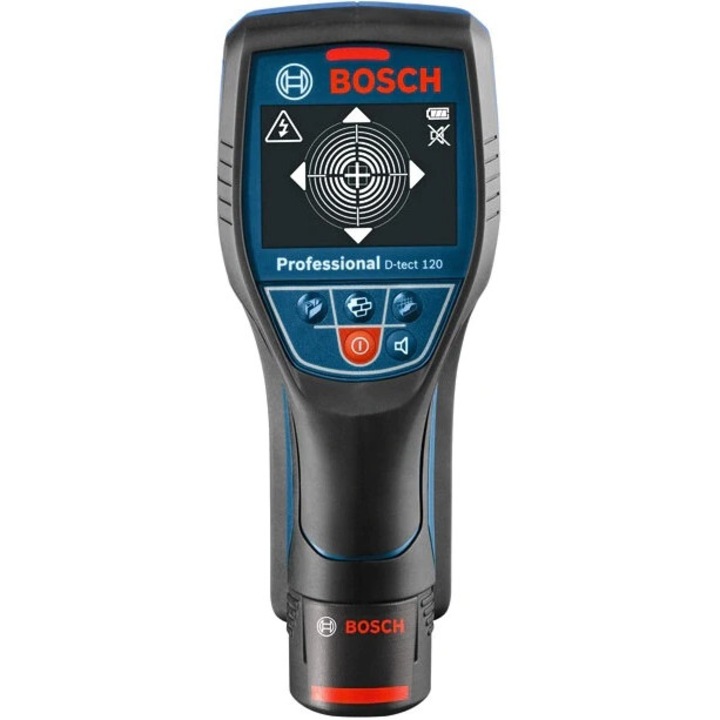 Detector D-TECT 120, Bosch, 10.8V, set cu acumulator si incarcator, 0.5kg