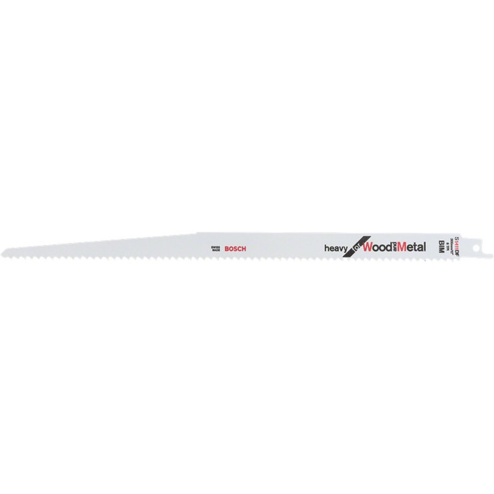 Brzeszczot bimetal pentru feronerie, Bosch S 1411 DF, 300mm, set 5 bucati, pentru lemn si metal