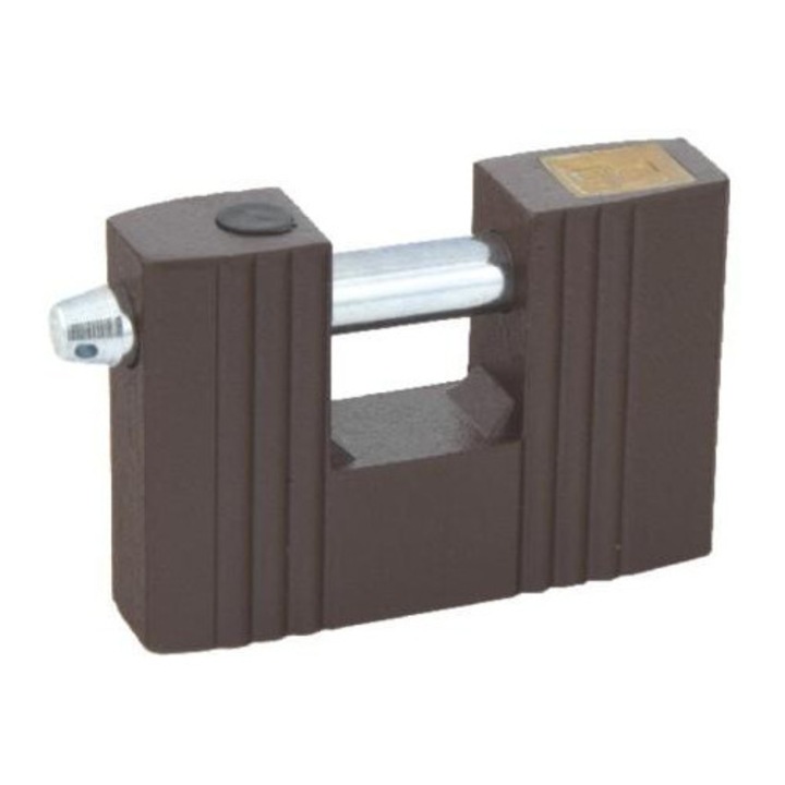 Lakat LOB KT05, 90mm, fém, barna színű, 3 kulccsal