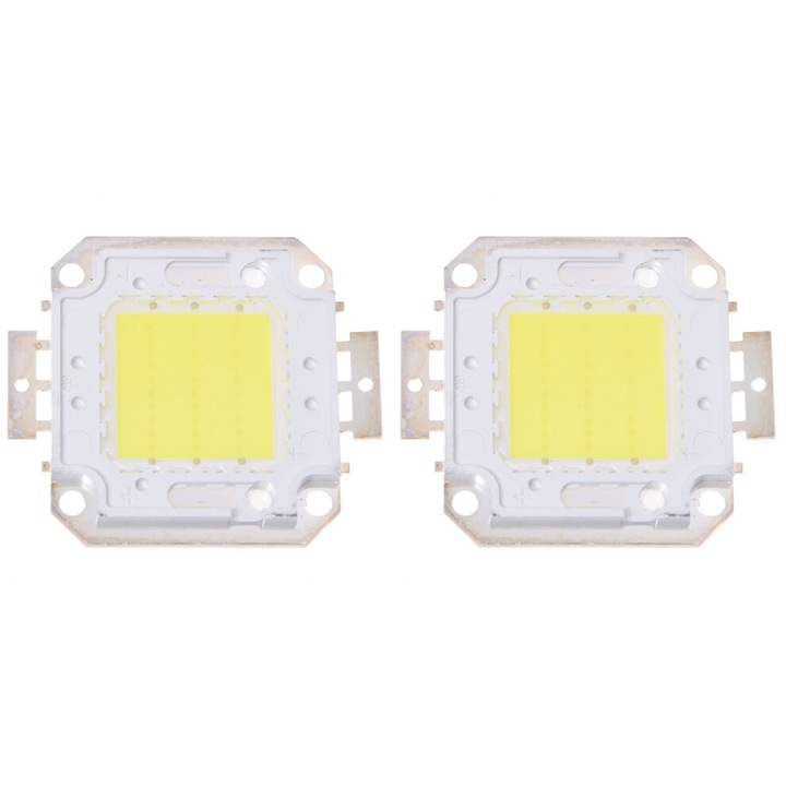 2 db LED Projektor Készlet 30W Fehér 2200LM 52x46mm