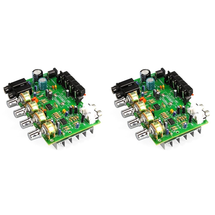2 db sztereó audio erősítő készlet 40W + 40W, TDA8944, zöld, 13x10.5cm