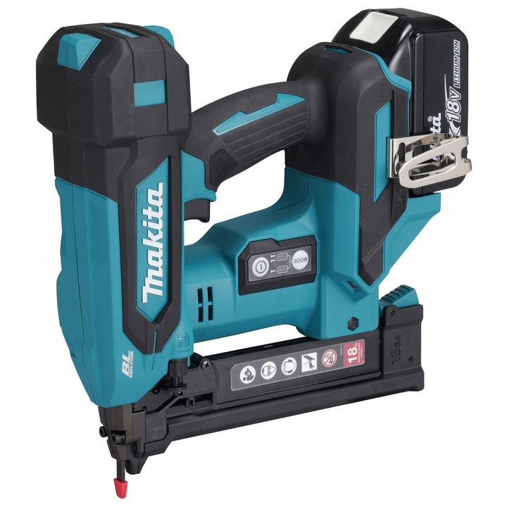 Akkumulátoros tűzőgép, Makita DST630Z, 18V, 9,5-38mm, 2 üzemmód, XPT technológia